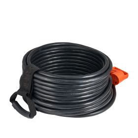 100 FT RV Extension Cord, 30 Amp, 125V 2500W Heavy Duty STW 10/3 Gauge Wire, NEMA TT-30P Male NEMA TT-30R Female Plug, with LED Power Indicator