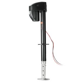 Electric Trailer Jack, 5000 lbs, Heavy Duty RV Electric Power Tongue Jack with 2 Way Connector, Remote Control, Crank Handle & Weatherproof Jack